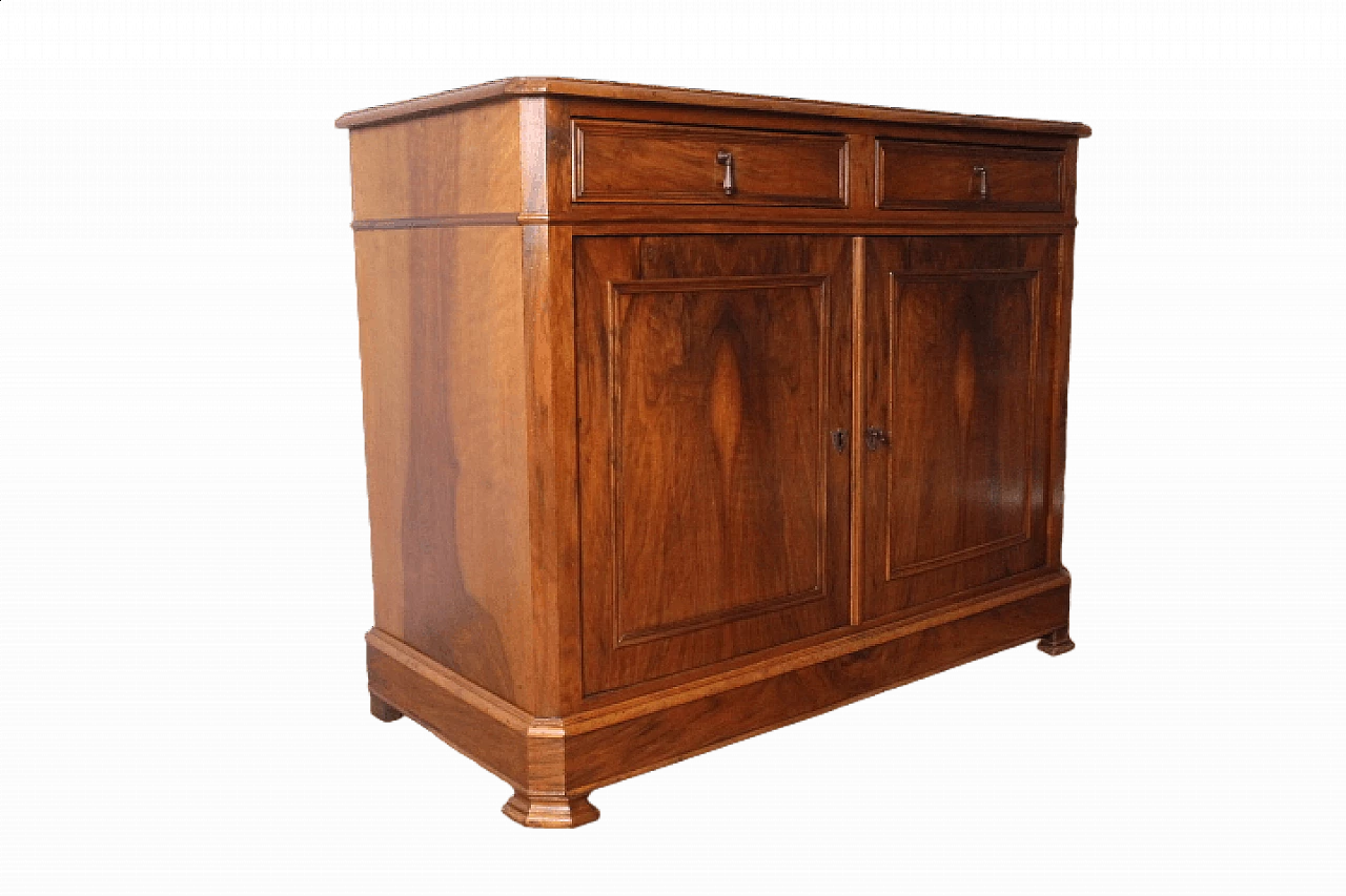 Credenza servante Luigi Filippo in noce massello, metà '800 16