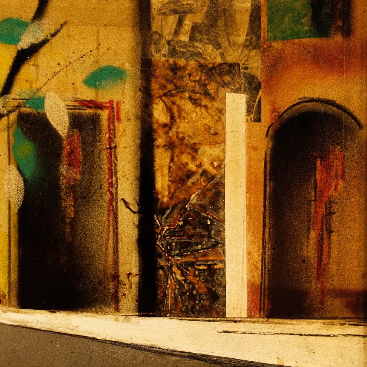 Carlo Maria Giletti, Case, dipinto a tecnica mista su masonite, 1980 10