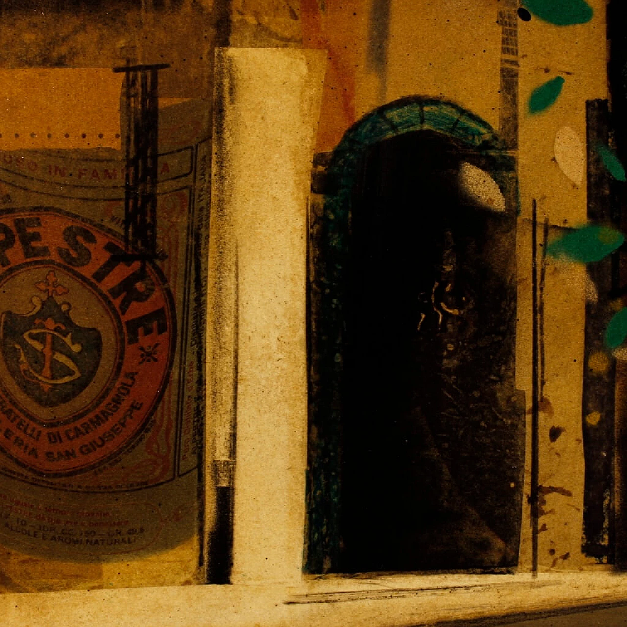 Carlo Maria Giletti, Case, dipinto a tecnica mista su masonite, 1980 15