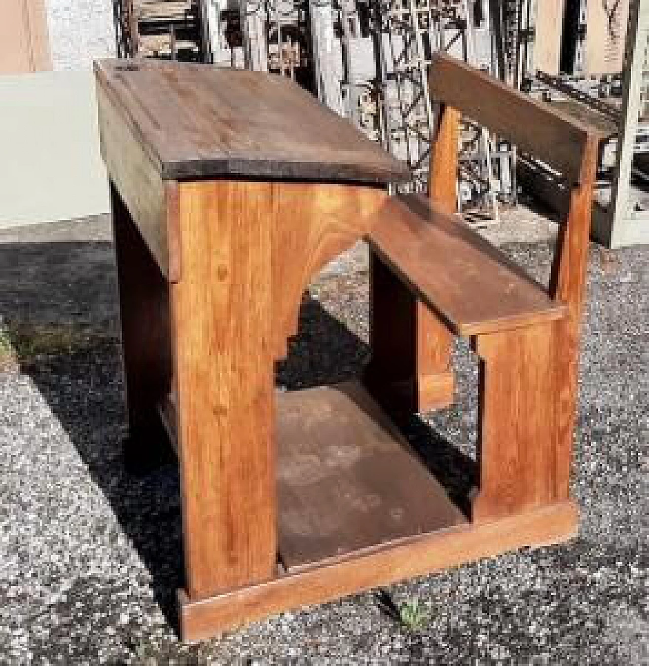 Wooden school desk, 1920s 3