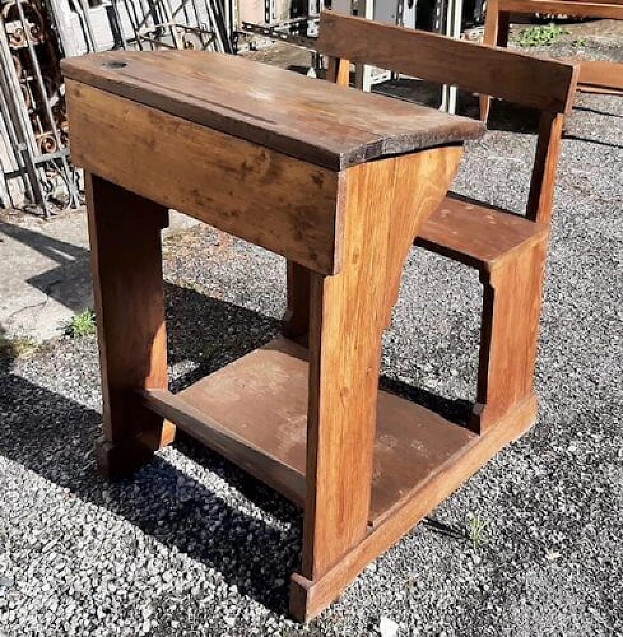 Wooden school desk, 1920s 4