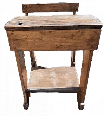 Wooden school desk, 1920s
