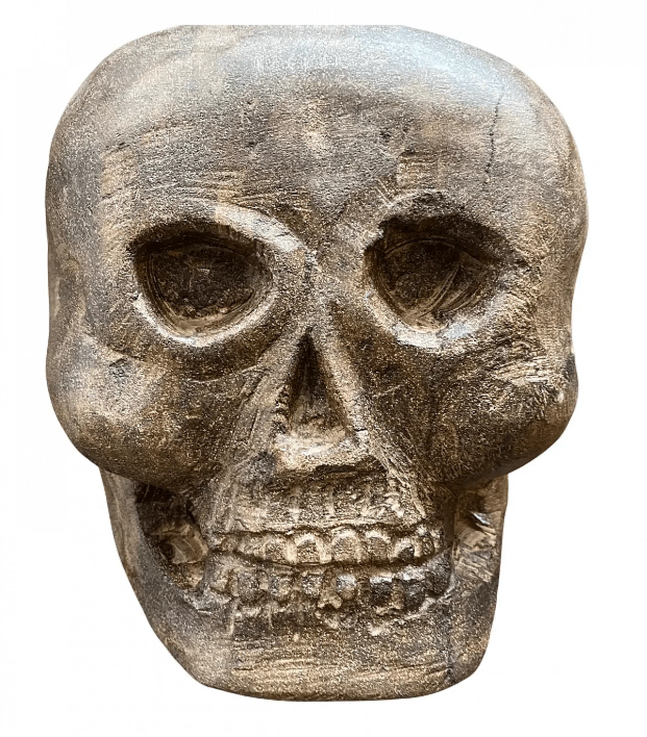 Scultura siciliana in pietra pece intagliata a mano, fine '900 1