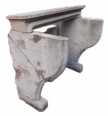 Stone fireplace, 17th century