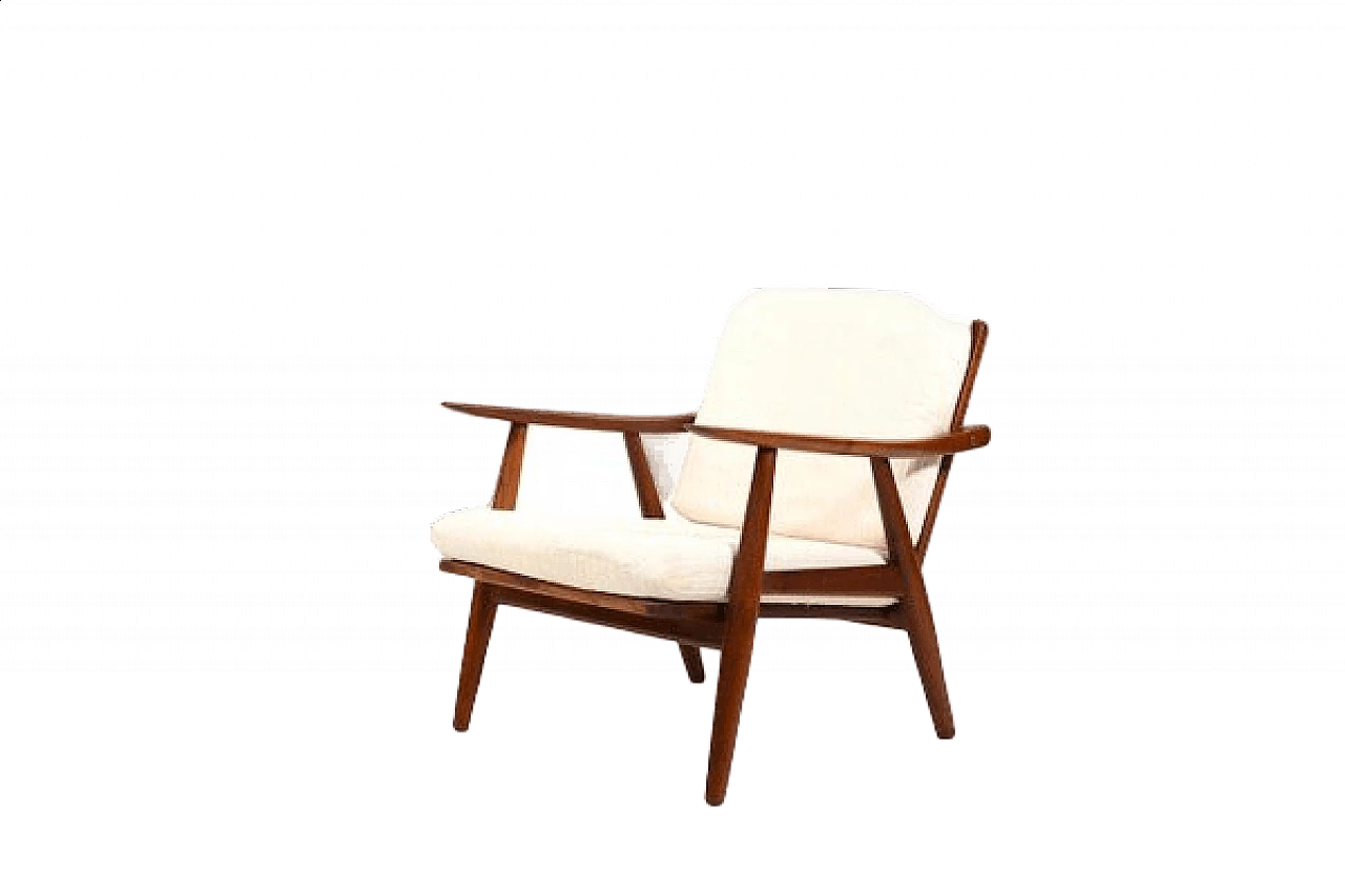 GE-270 teak armchair by Hans J. Wegner for Getama, 1950s 11