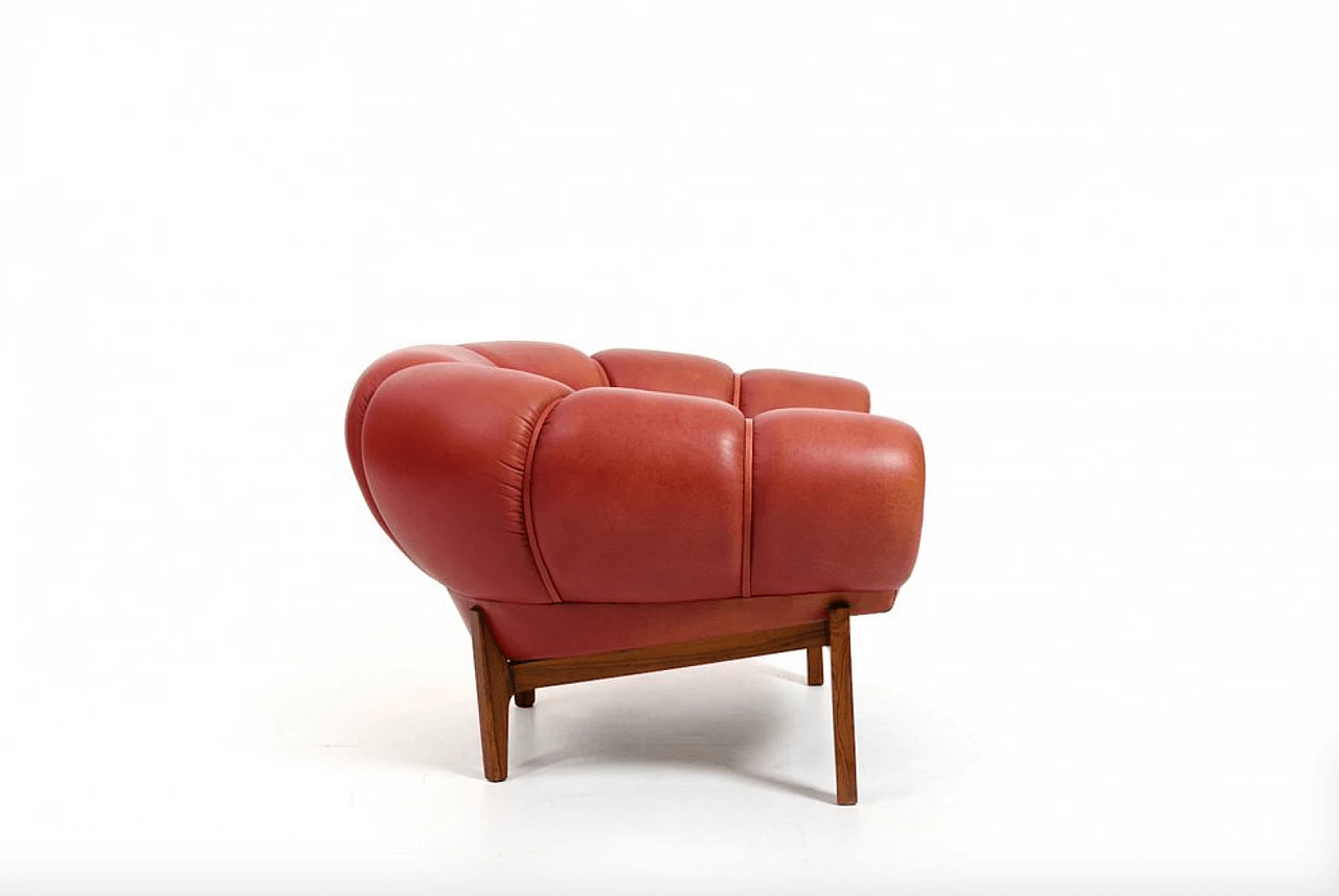 Poltrona Croissant di Illum Wikkelsø per Holger Christiansen, anni '50 3