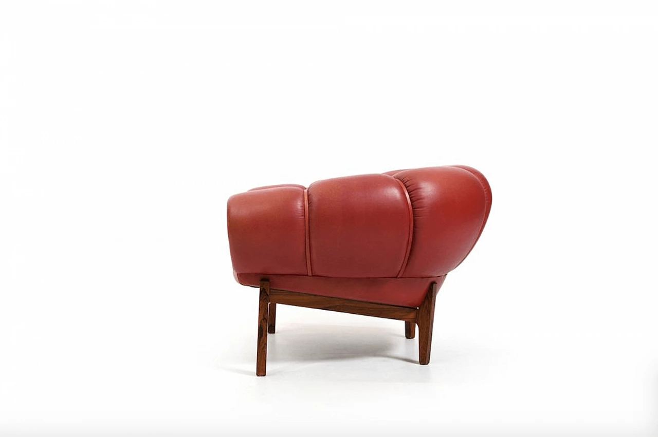 Poltrona Croissant di Illum Wikkelsø per Holger Christiansen, anni '50 8