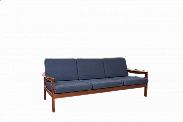 Three-seater teak sofa by Arne Vodder for Komfort, 1960s