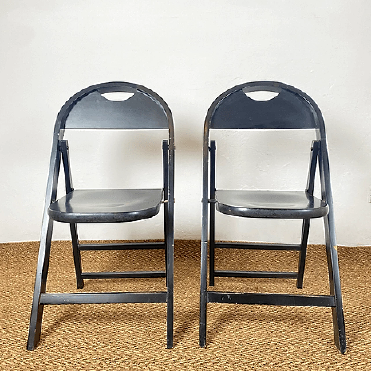 Pair of Tric chairs by the Castiglioni brothers for BBB Bonacina, 1960s 1