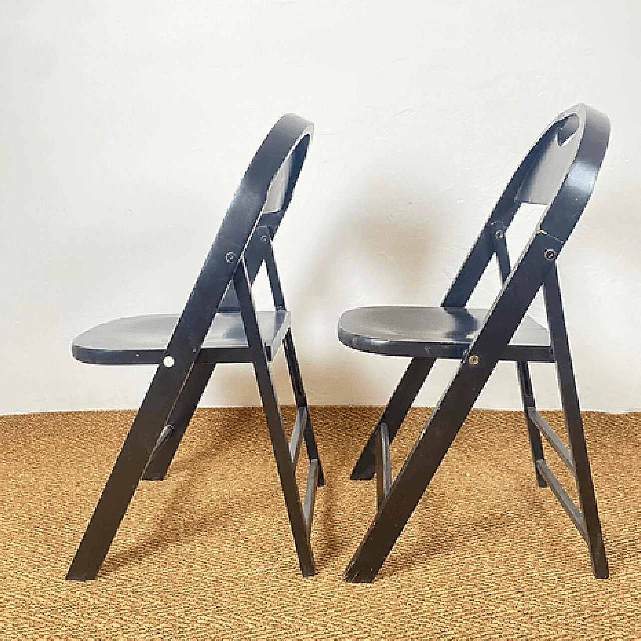 Pair of Tric chairs by the Castiglioni brothers for BBB Bonacina, 1960s 3