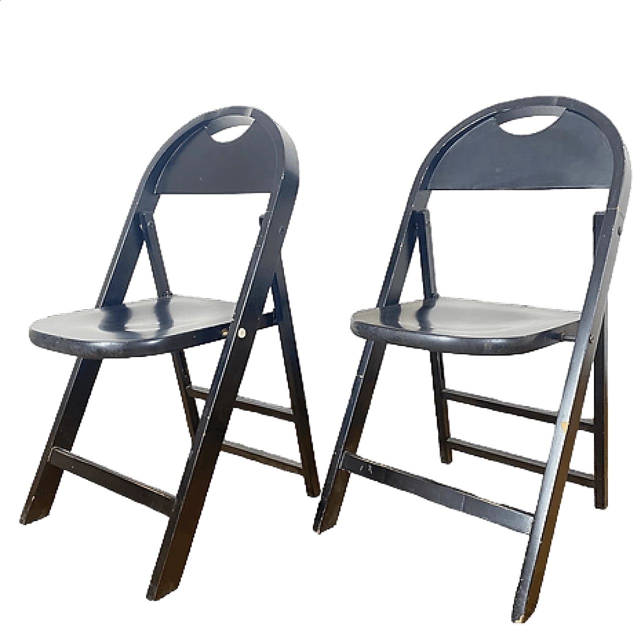 Pair of Tric chairs by the Castiglioni brothers for BBB Bonacina, 1960s 13