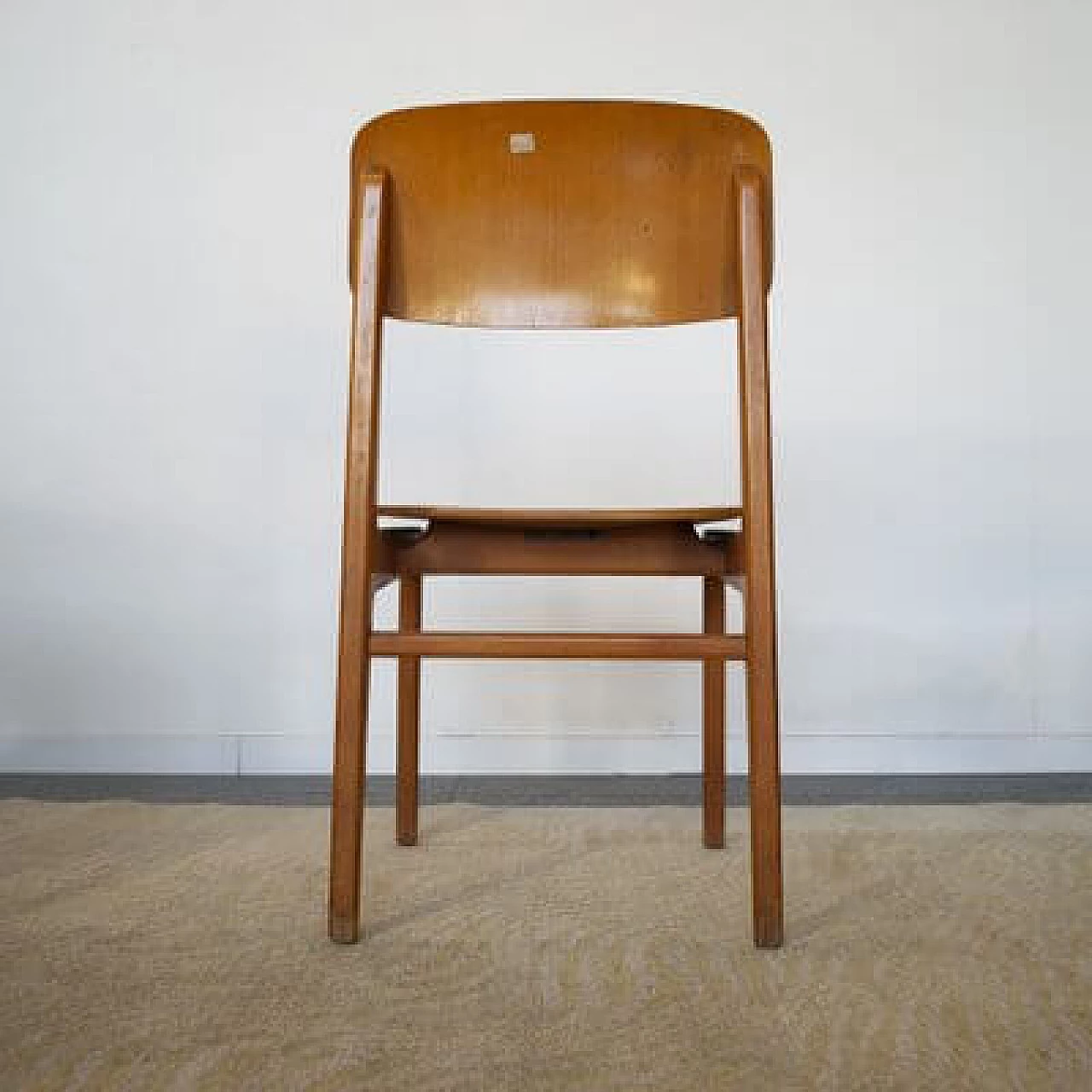 6 Chairs in maple by Anonima Castelli for SIP, 1960s 2