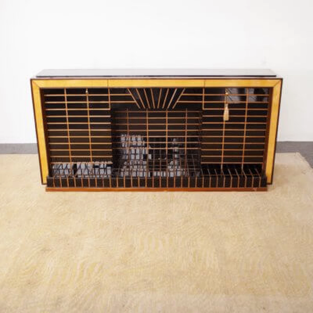 Wood and glass sideboard by Luigi Brusotti, 1940s 4