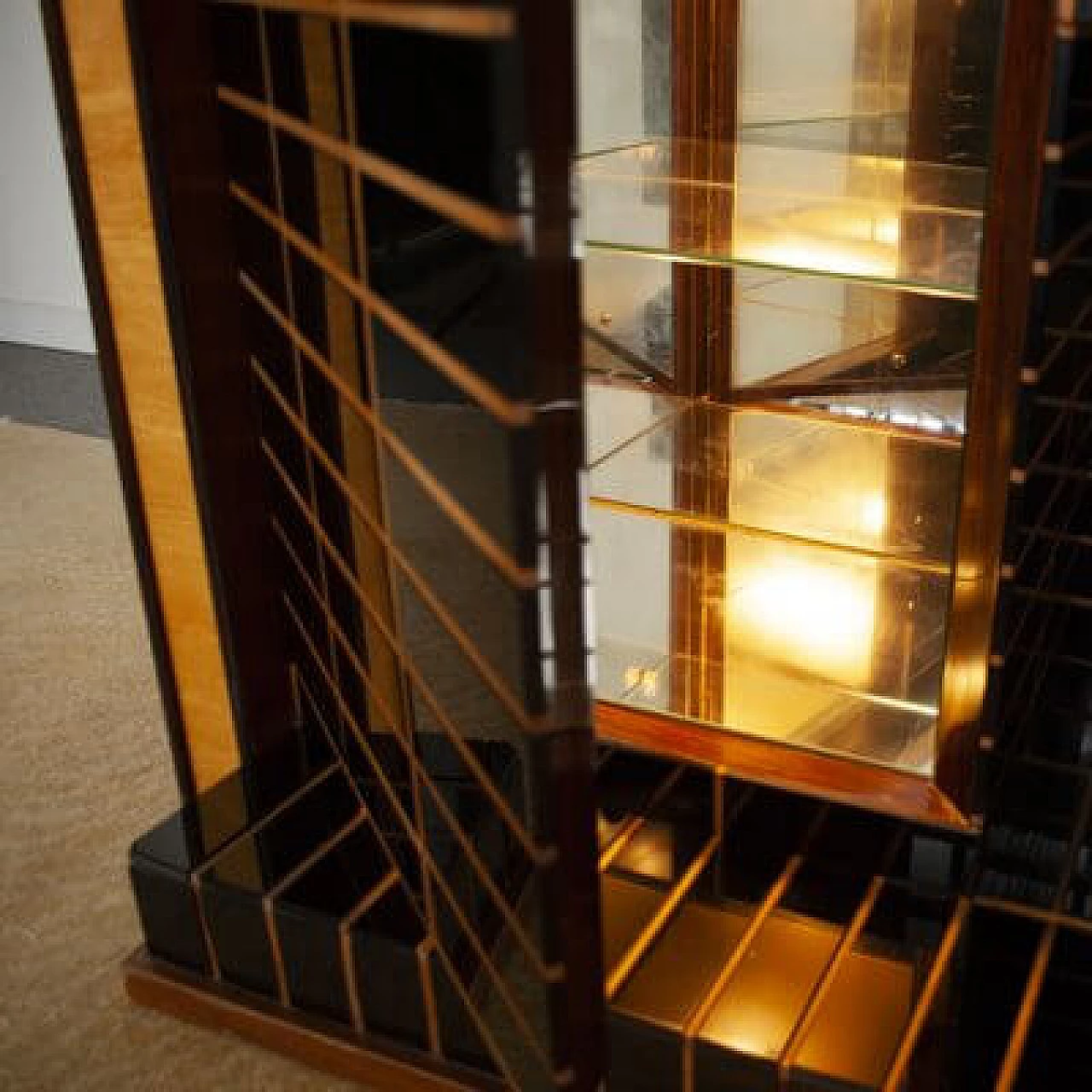 Wood and glass sideboard by Luigi Brusotti, 1940s 9