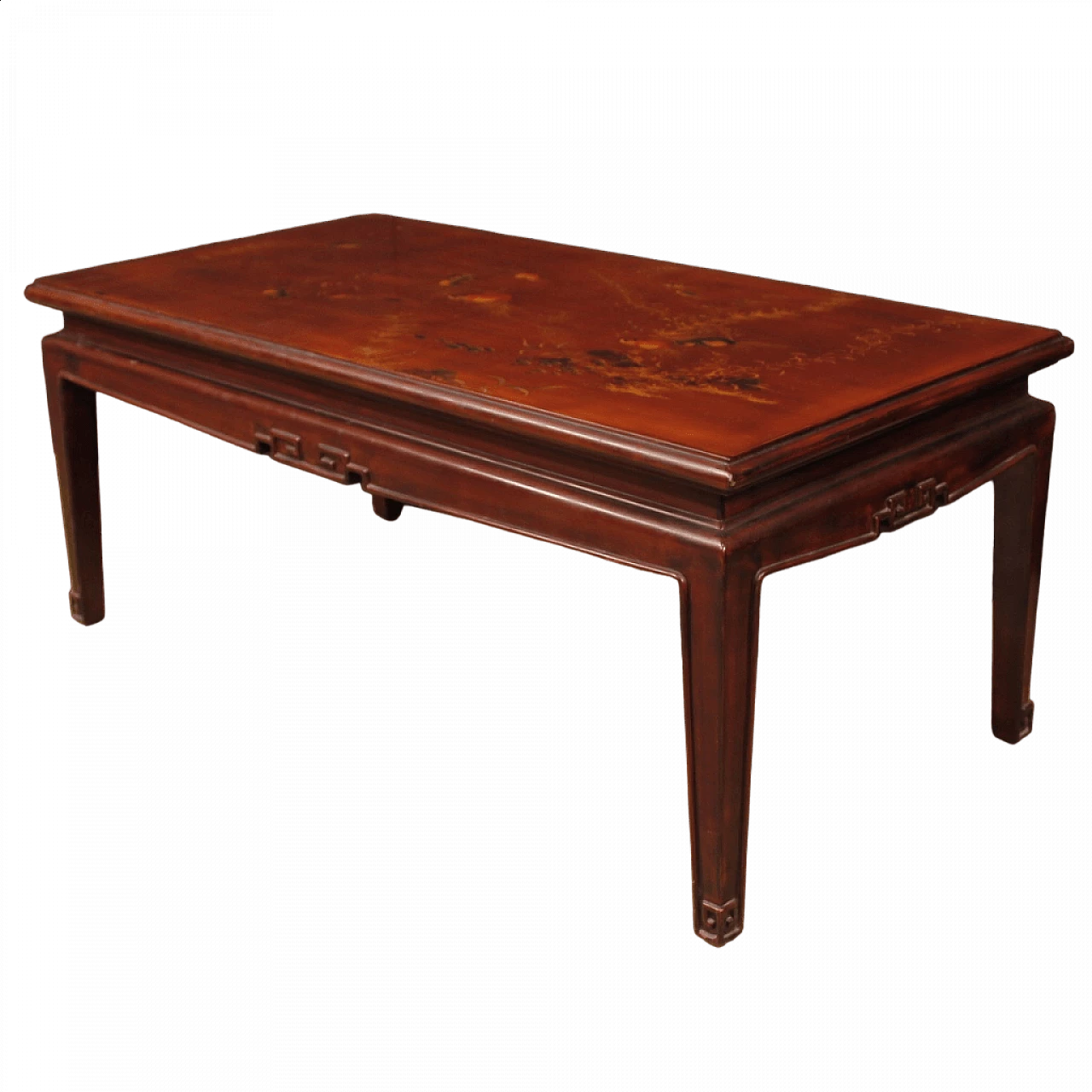 Chinoiserie painted lacquered wood coffee table 14