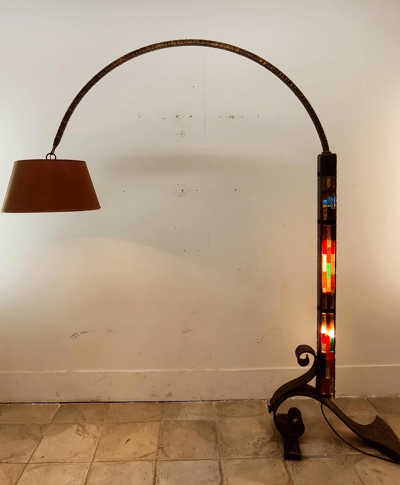 Arched floor lamp for Poliarte, 1970s 13