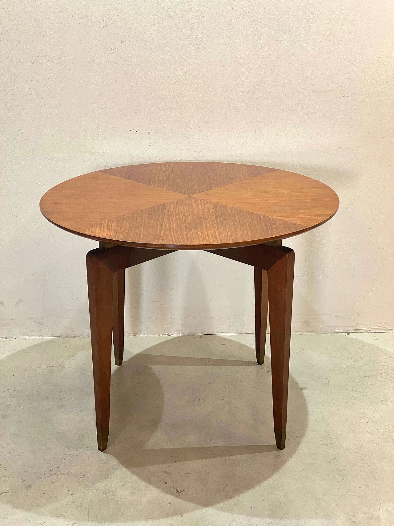 Round mahogany table by Gio Ponti, 1950s 1