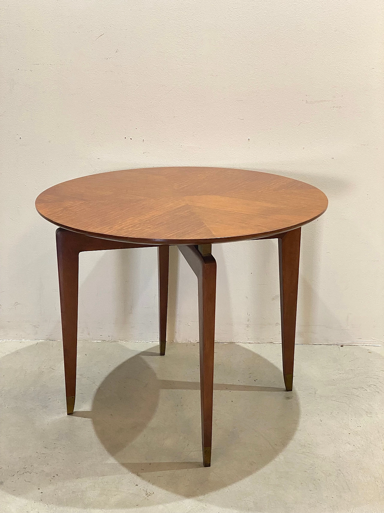 Round mahogany table by Gio Ponti, 1950s 3