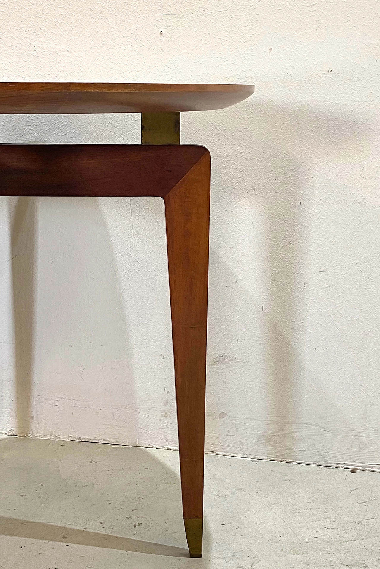 Round mahogany table by Gio Ponti, 1950s 7