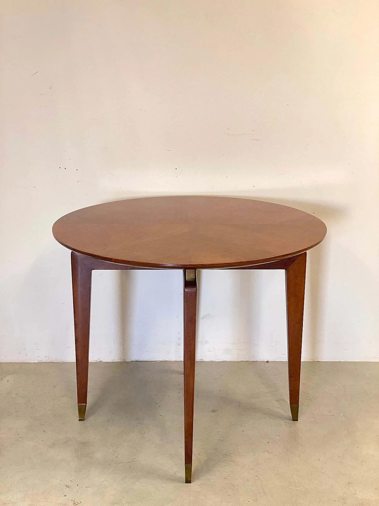 Round mahogany table by Gio Ponti, 1950s 9