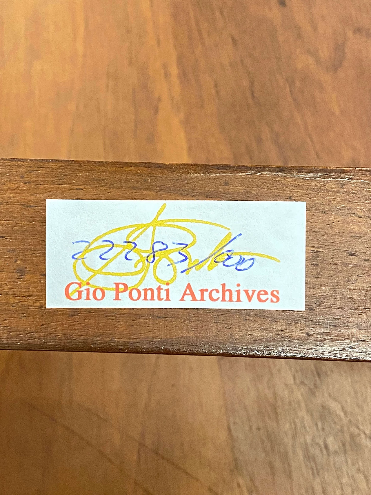 Tavolo rotondo in mogano di Gio Ponti, anni '50 11