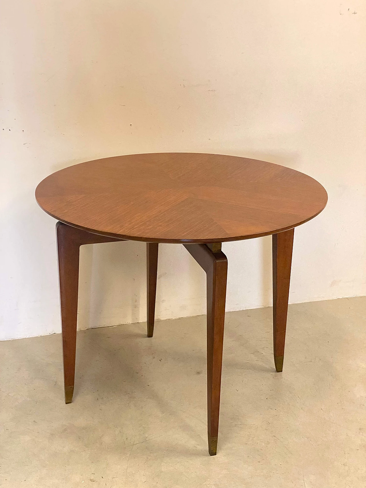 Round mahogany table by Gio Ponti, 1950s 12