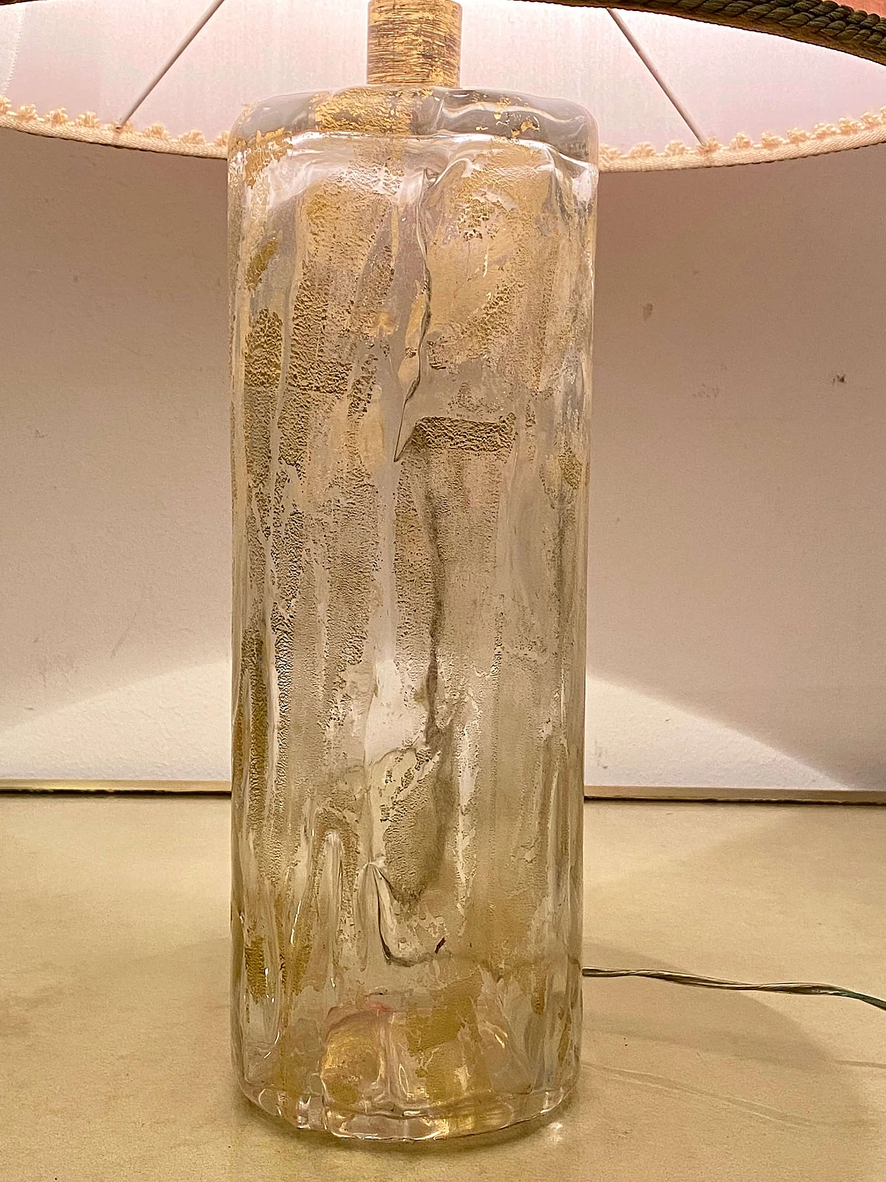 Glass table lamp by Barovier & Toso, 1950s 5