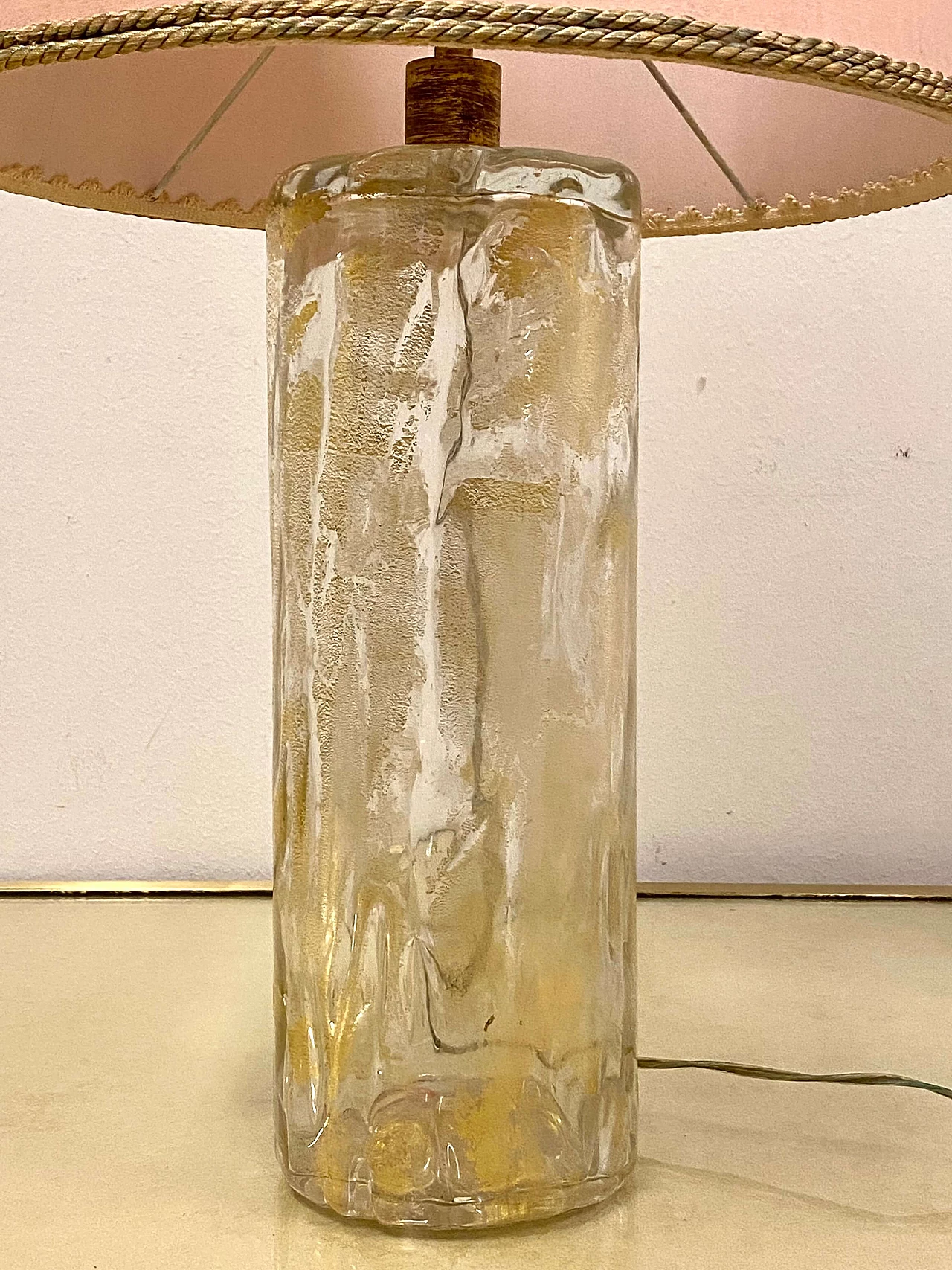 Lampada da tavolo in vetro di Barovier & Toso, anni '50 6
