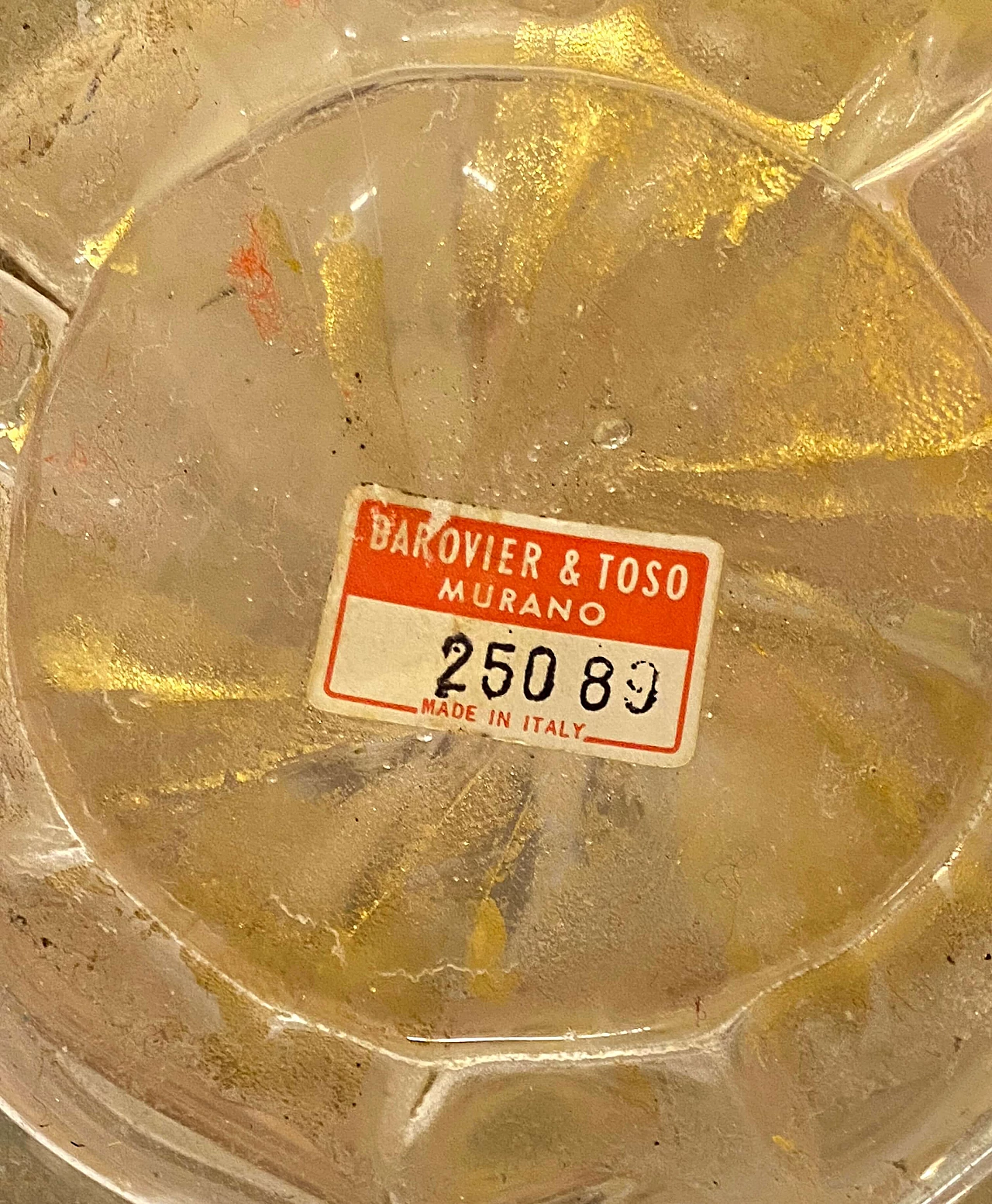 Glass table lamp by Barovier & Toso, 1950s 7