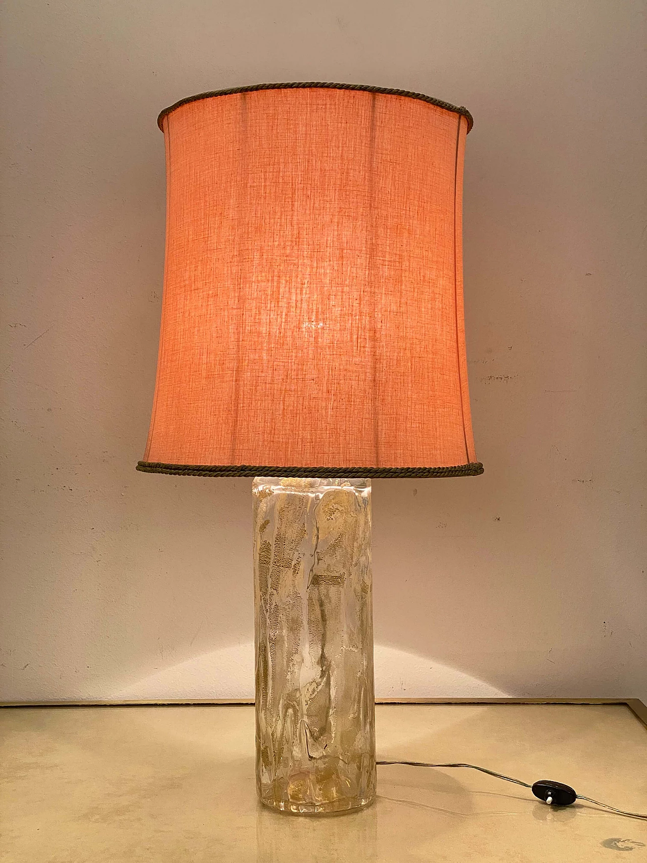 Glass table lamp by Barovier & Toso, 1950s 11