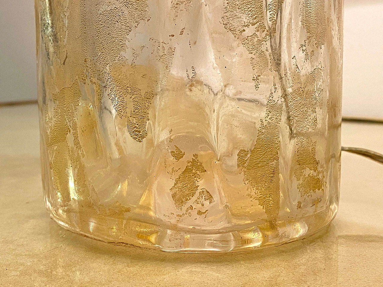 Glass table lamp by Barovier & Toso, 1950s 12