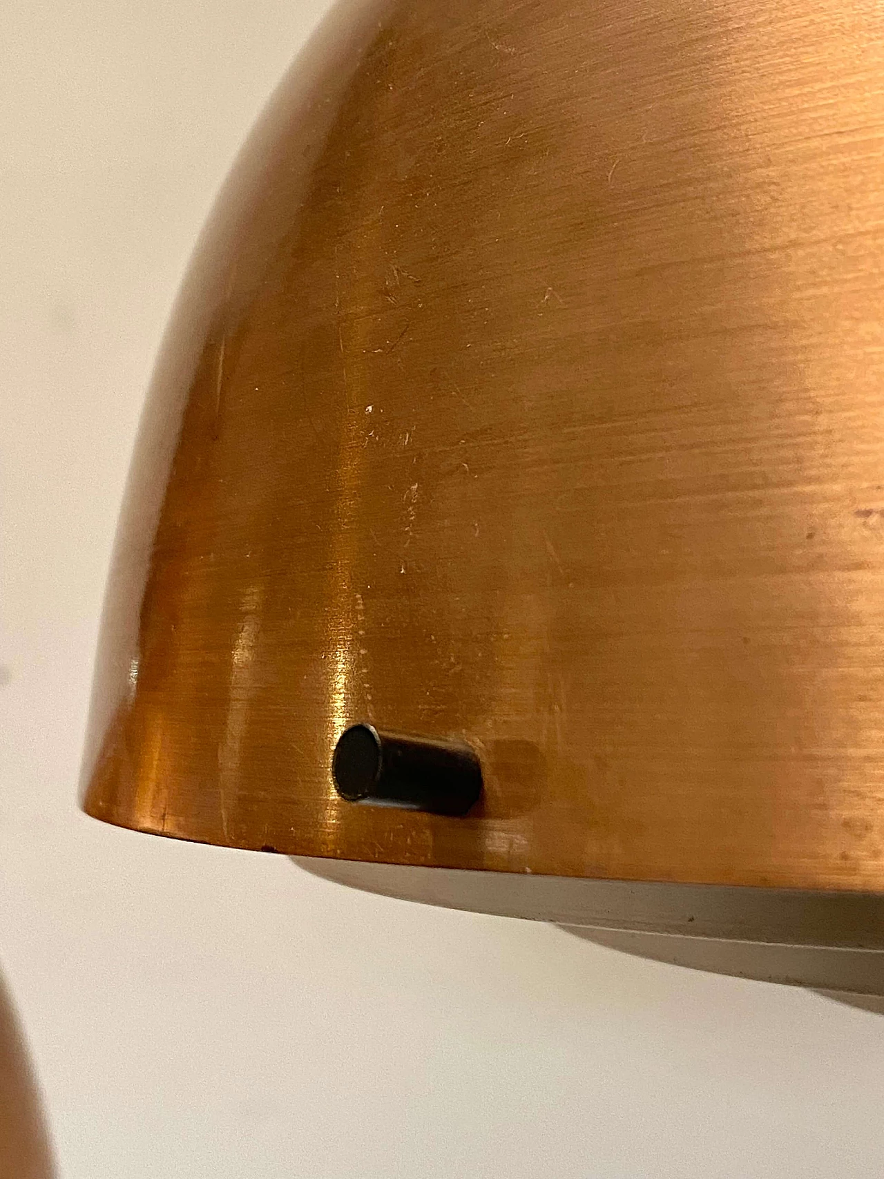 Two-light copper and wood chandelier, 1960s 10