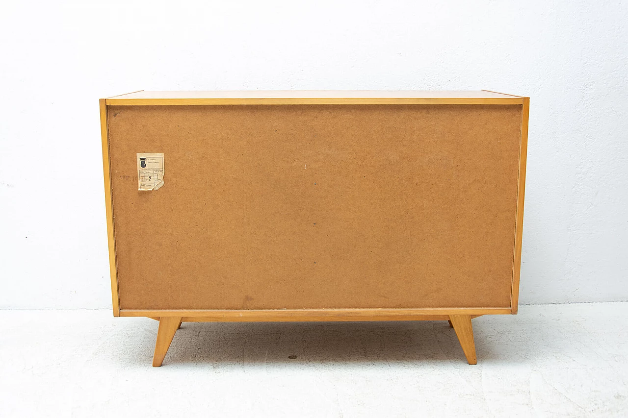 U-453 oak and plywood chest of drawers by Jiri Jiroutek for Interiér Praha, 1960s 9