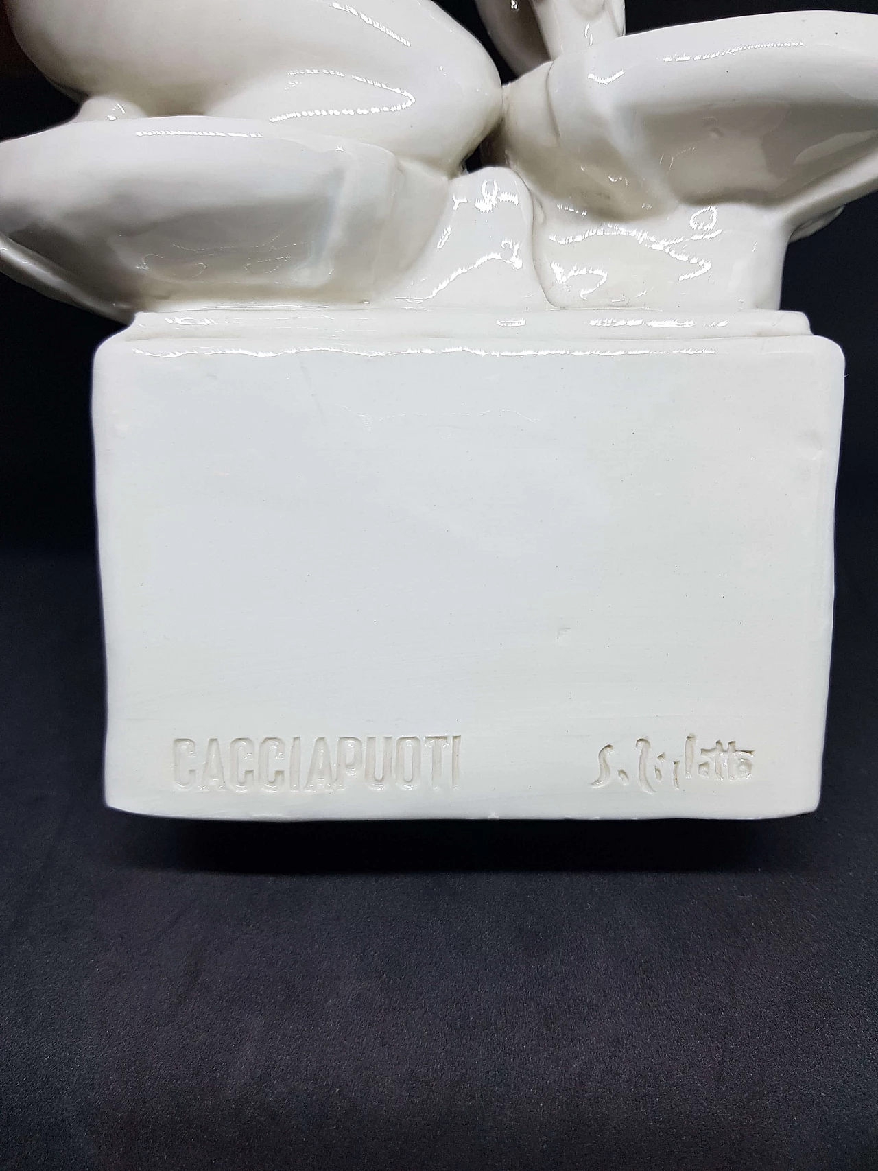 Scultura Libra in ceramica di Silvio Righetto per Cacciapuoti, anni '40 9