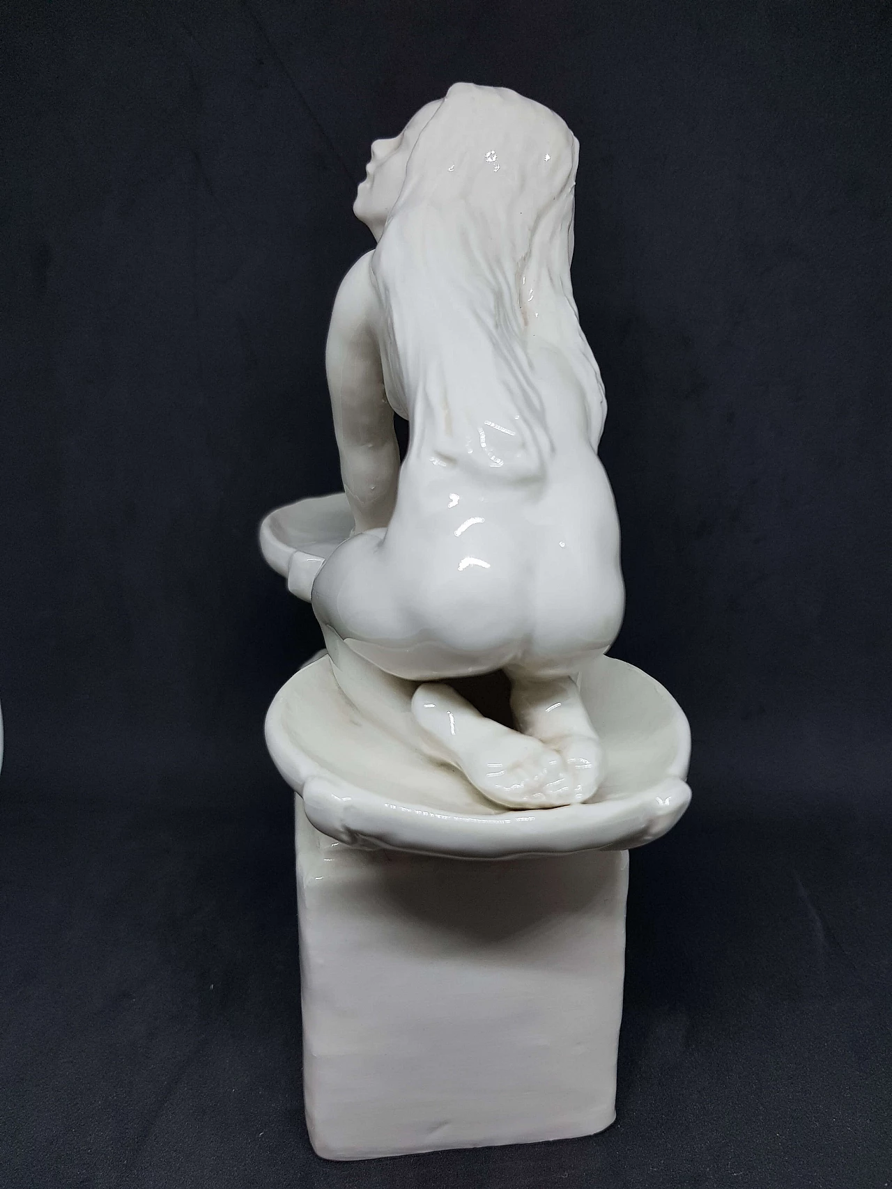 Scultura Libra in ceramica di Silvio Righetto per Cacciapuoti, anni '40 17