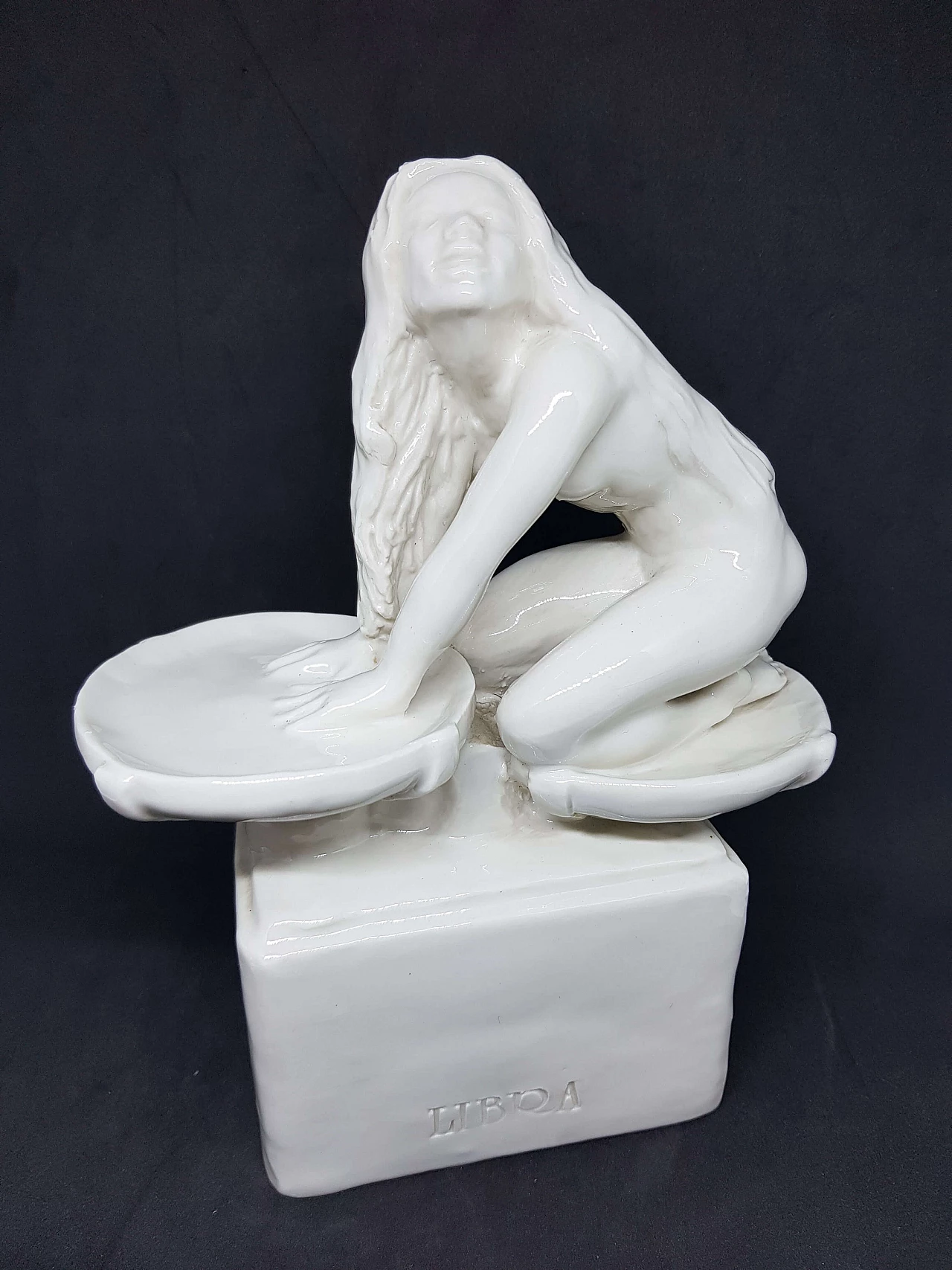 Scultura Libra in ceramica di Silvio Righetto per Cacciapuoti, anni '40 24