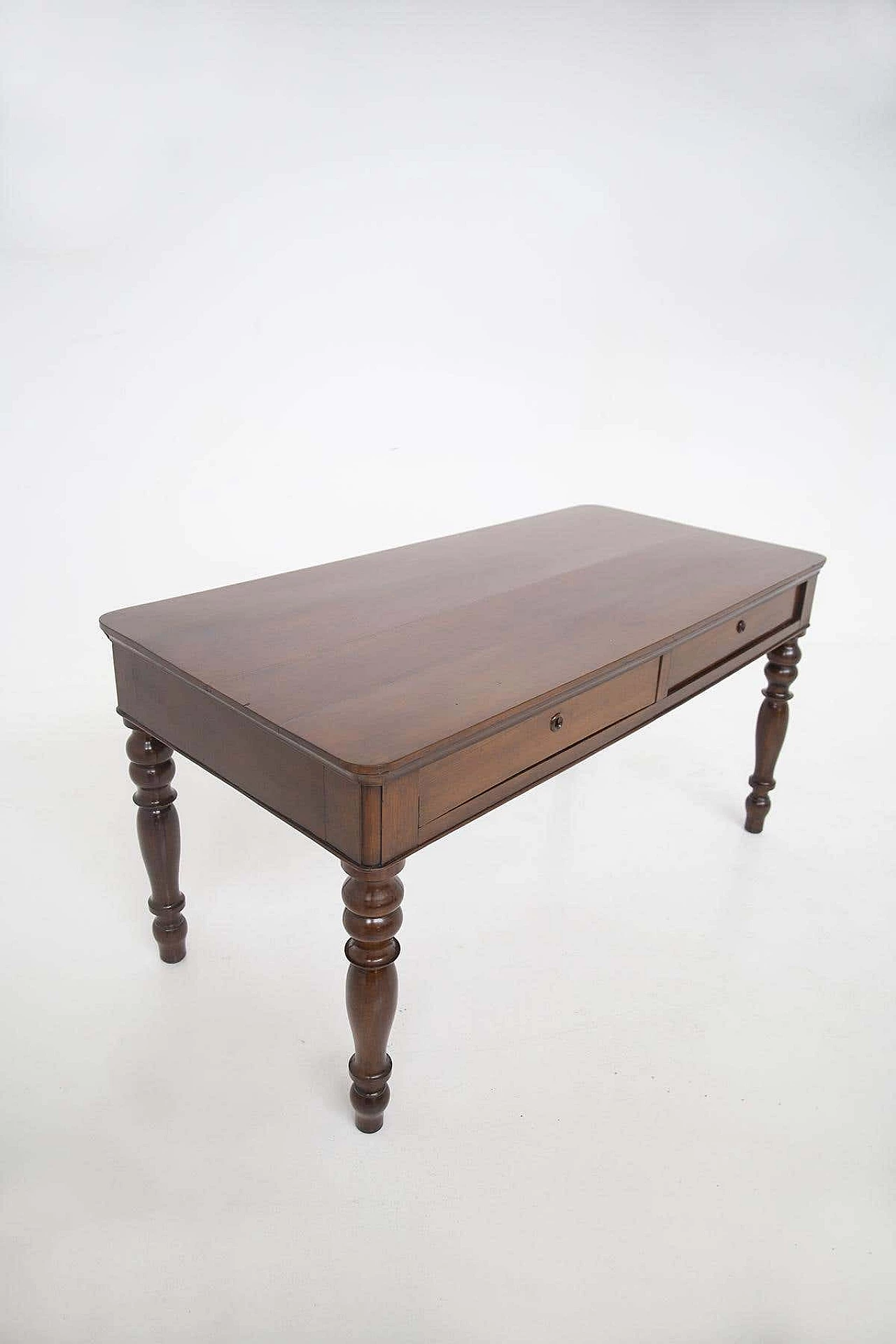 Wooden centre table with decorated legs, 1950s 5