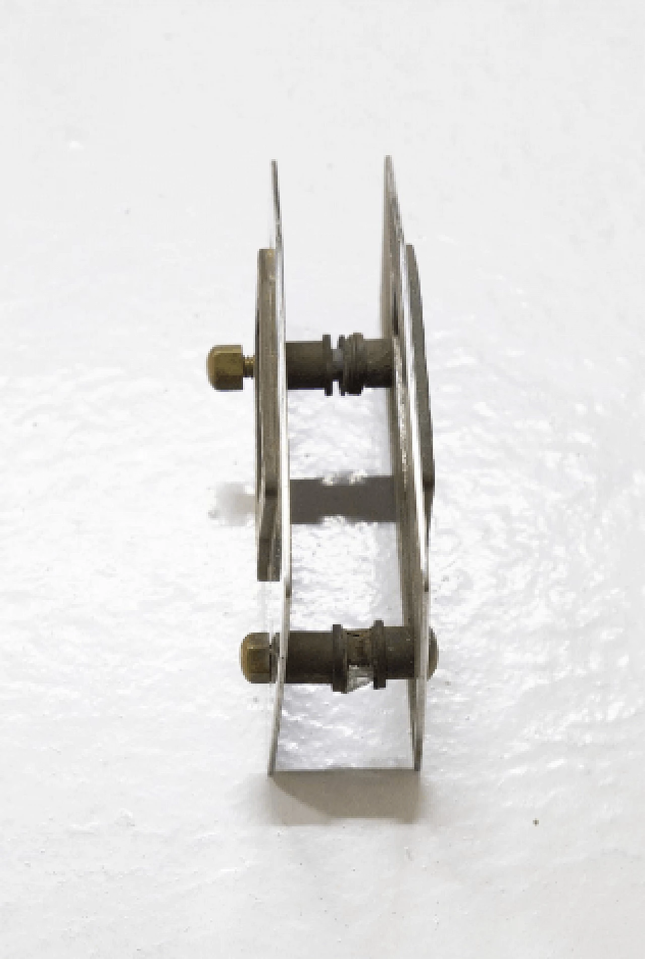 3 Handles in brass and nickel plated brass, 1950s 7