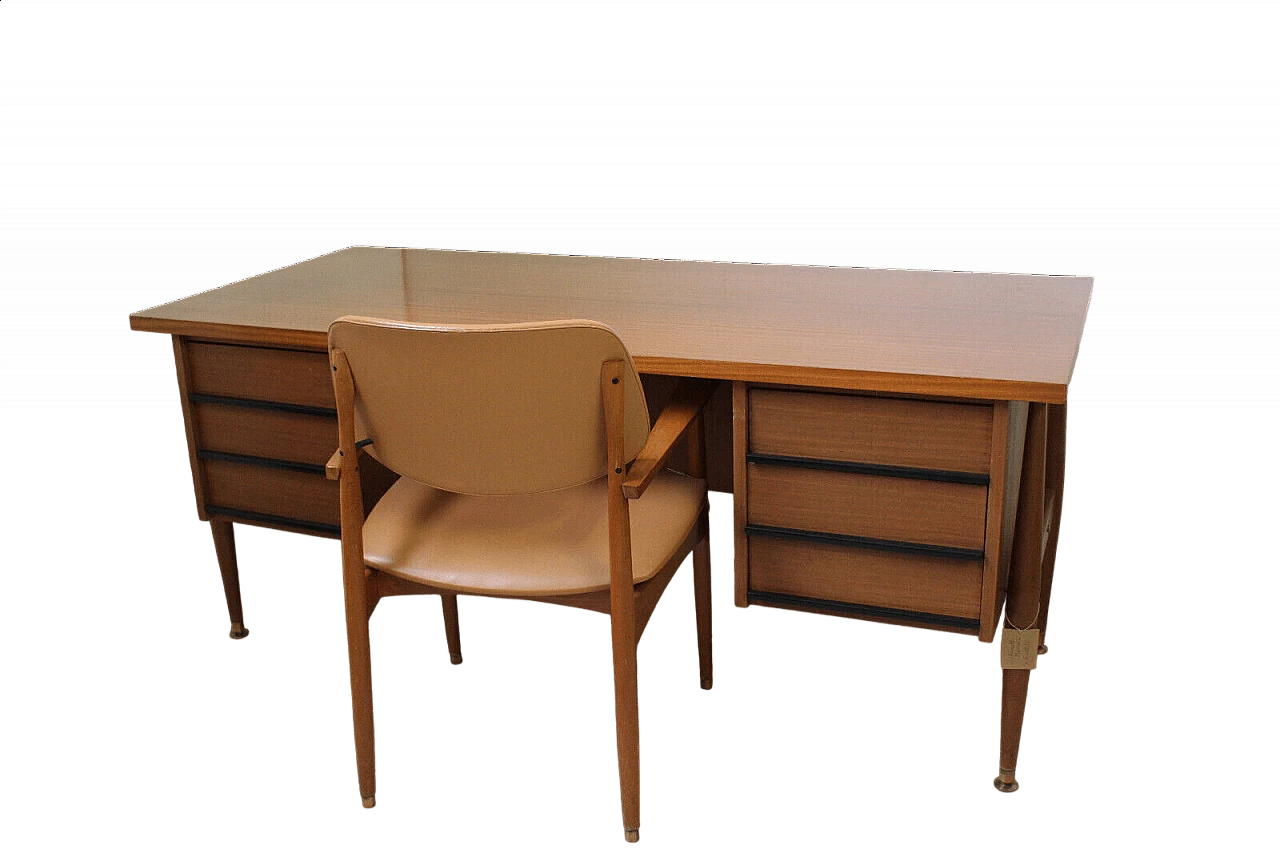 Scrivania e poltrona di Gio Ponti per Schirolli, anni '60 16