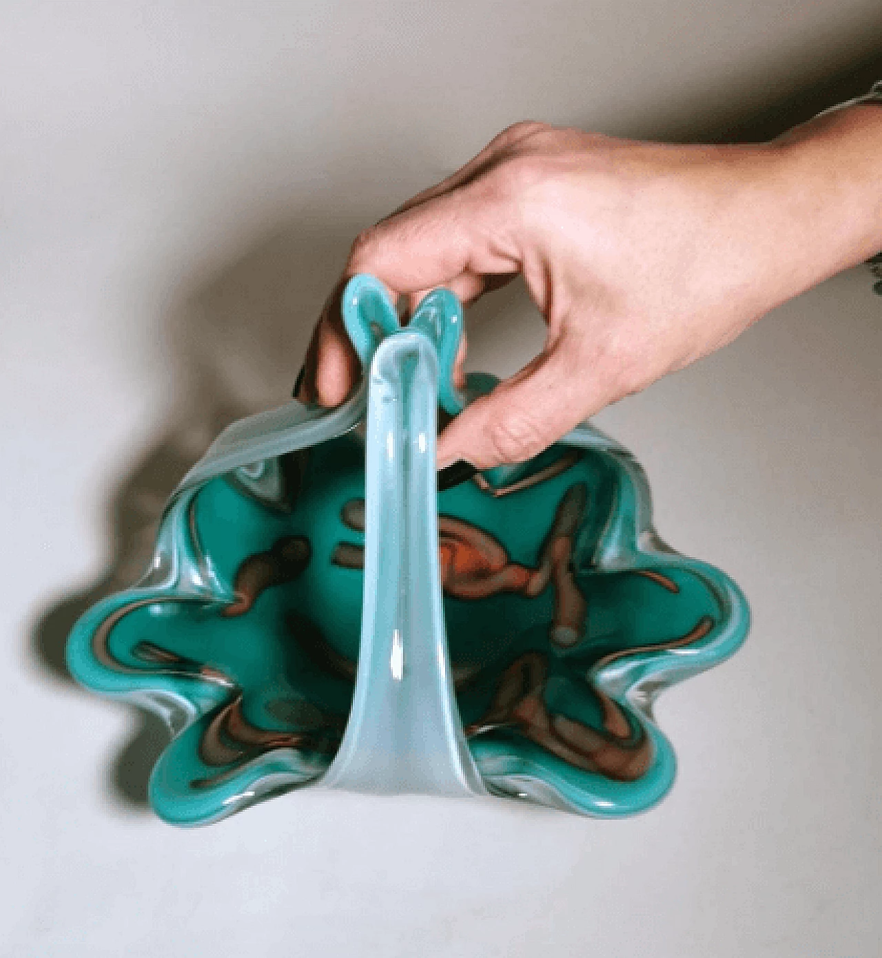 MURANO Decorato a Mano ムラノ オパーリン コンポート MURANO Decorato a Mano ムラノ オパーリン コンポート MURANO