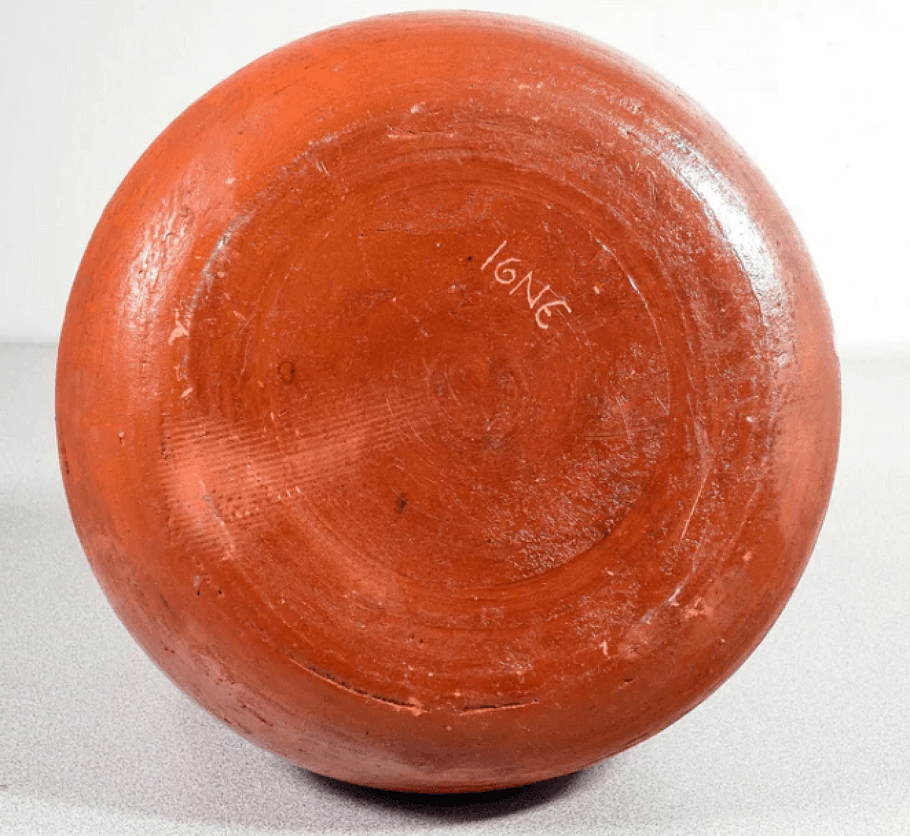 Vaso con coperchio in terracotta di Renzo Igne, anni '80 5