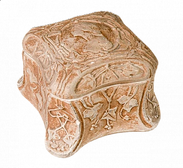 Small ceramic box by Manifattura Di Signa, early 20th century