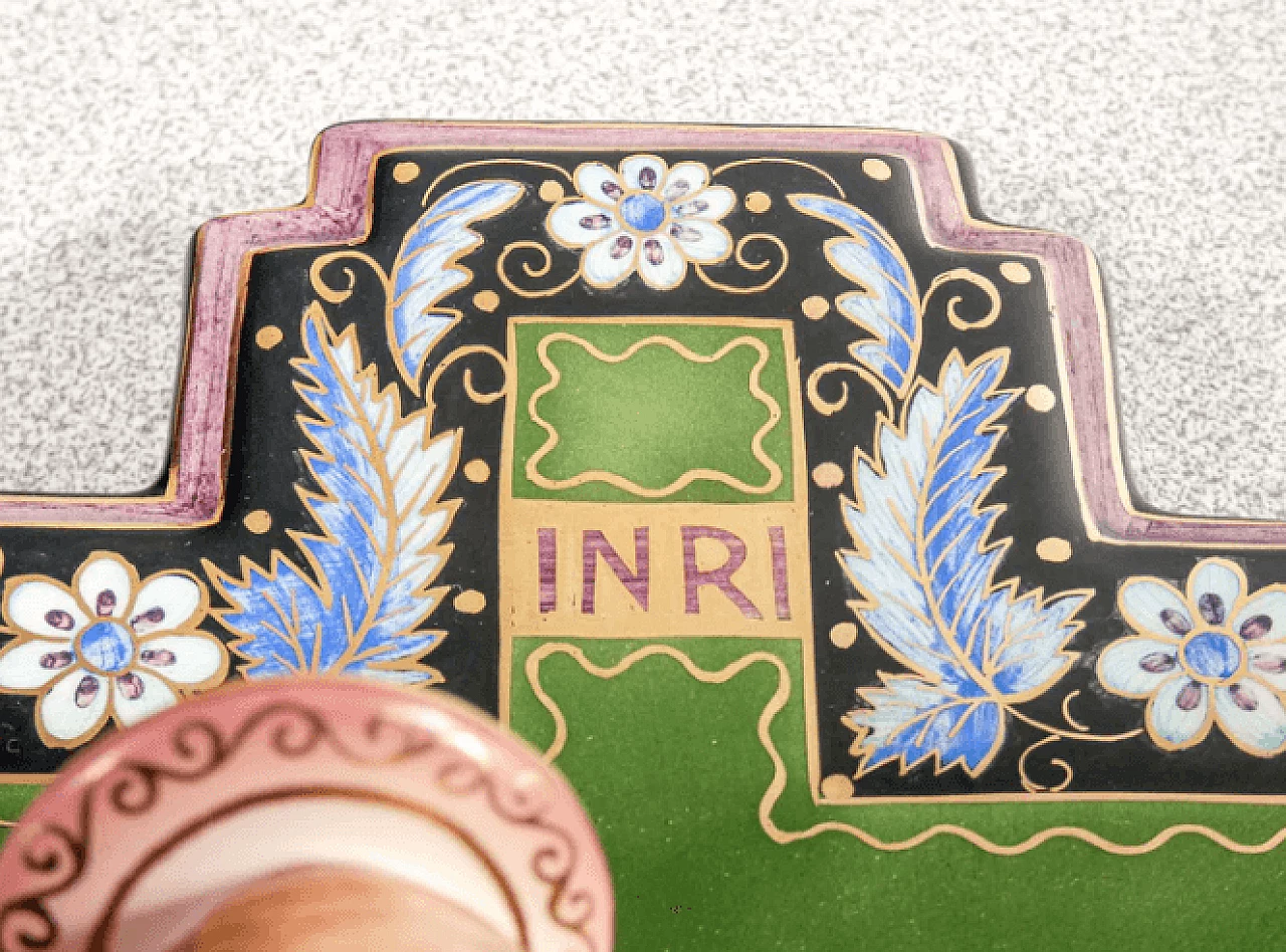 Crocifisso in ceramica di Maria Balossi per Lenci, anni '30 3