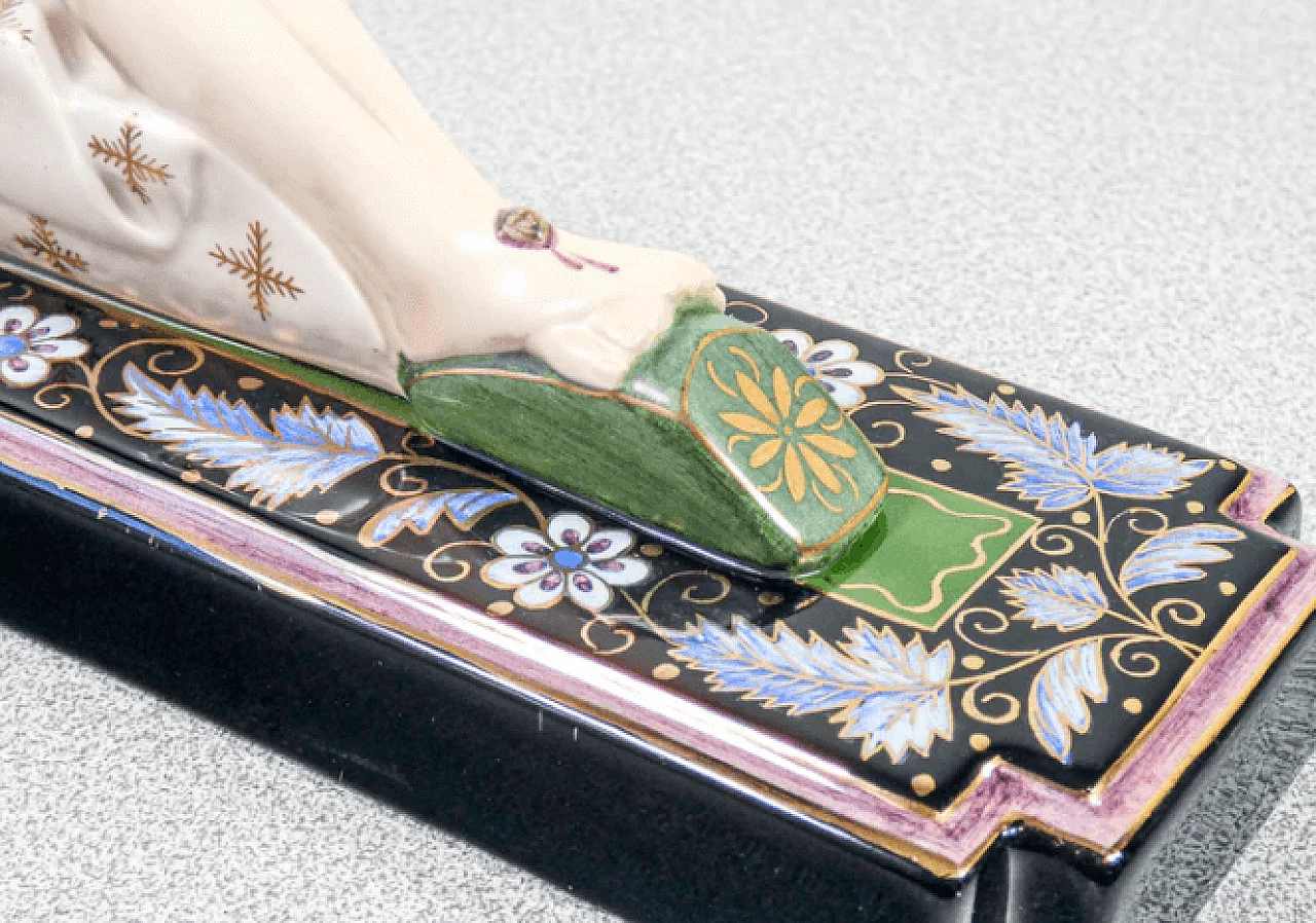 Crocifisso in ceramica di Maria Balossi per Lenci, anni '30 5