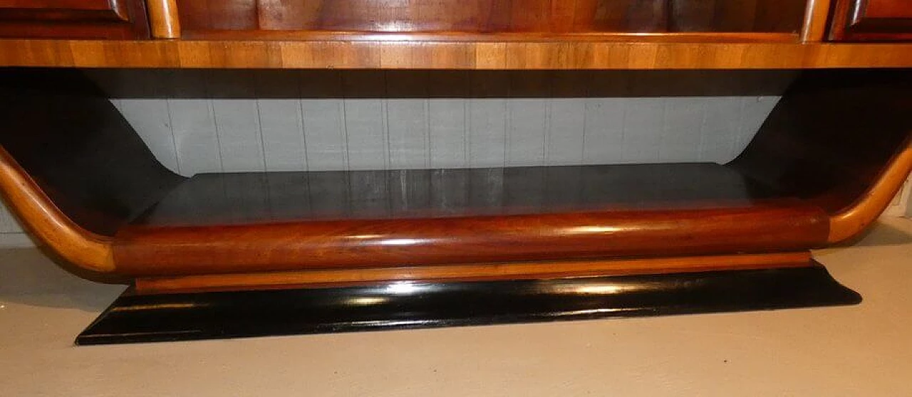 Walnut Art Deco sideboard with glass knobs, 1920s 4