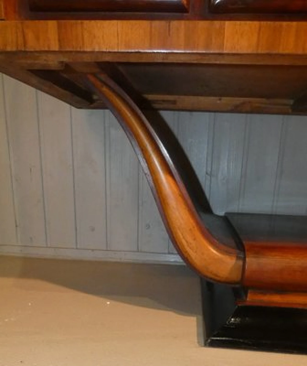 Walnut Art Deco sideboard with glass knobs, 1920s 5