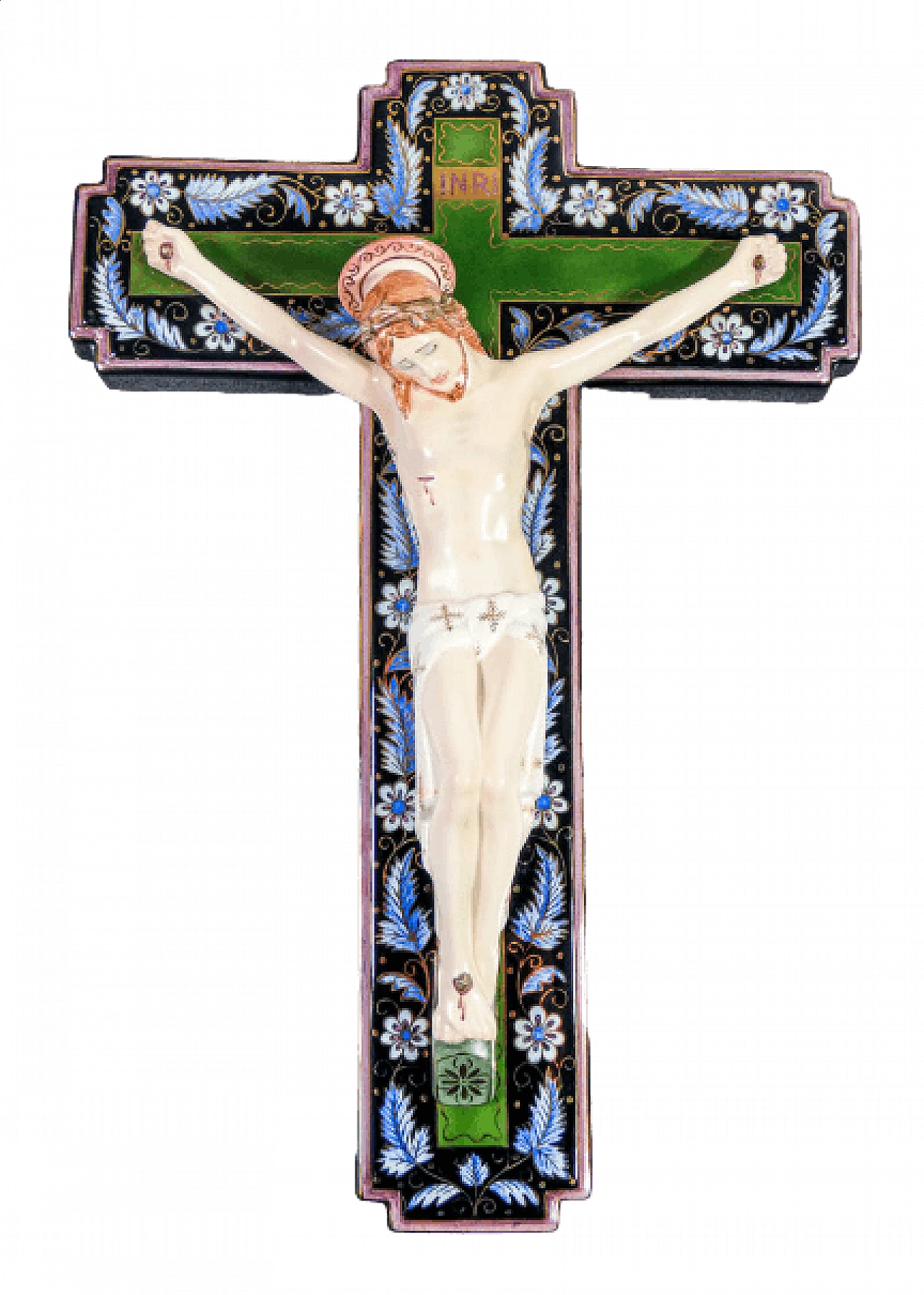 Crocifisso in ceramica di Maria Balossi per Lenci, anni '30 11