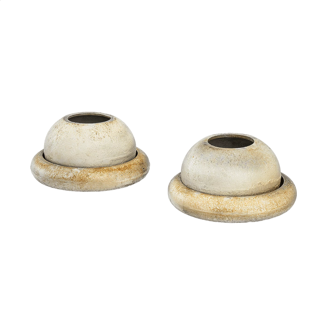 Pair of decorative metal objects by Lorenzo Burchiellaro, 1960s 6