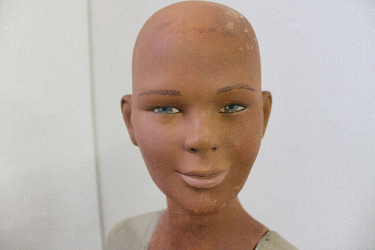 Manichino snodabile in legno e terracotta di Hegel, anni '30 5