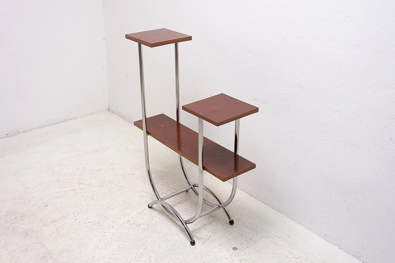 Portafiori tubolare in acciaio Bauhaus, anni '30 4